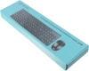 Клавиатура + мышь Оклик 220M клав:черный мышь:черный USB беспроводная slim Multimedia (1062000)