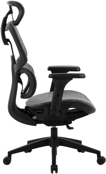 Кресло Cactus CS-MC555-GY черный/серый сетка