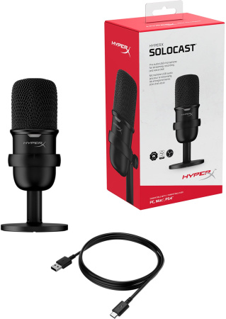 Микрофон проводной HyperX SoloCast 2м черный