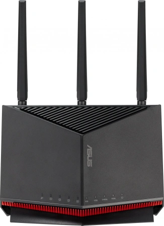 Роутер беспроводной Asus RT-BE86U BE6800 100/1000/2500/10000BASE-T черный