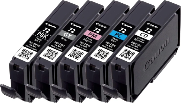Картридж струйный Canon PGI-72 PBK/GY/PM/PC/CO 6403B007 многоцветный упаковка 5 шт. (510стр.) для Canon PIXMA PRO-10, PRO-10S [6403B,PGI72PBK,PGI72GY,PGI72PM,PGI72PC,PGI72CO]