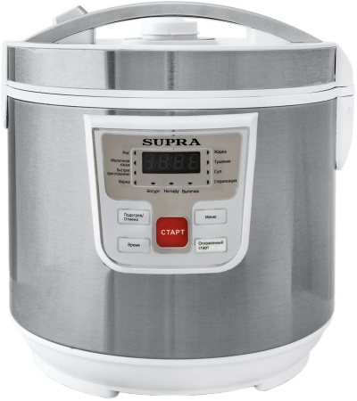 Мультиварка Supra MCS-4115 5л 900Вт серебристый/белый