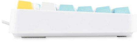 Клавиатура Оклик K951X механическая белый USB Multimedia LED (подставка для запястий) (1901079)