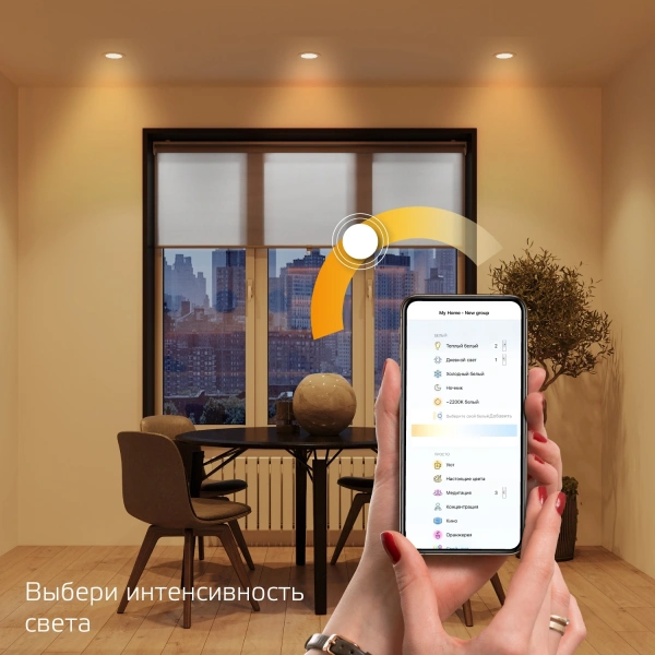 Умный светильник Gauss IoT Smart Home потолоч. белый (2020122)