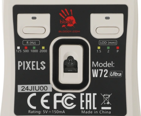 Мышь A4Tech Bloody W72 Ultra Pixels Blue рисунок/бежевый/голубой оптическая 20000dpi USB 6but (W72 ULTRA)