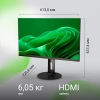 Монитор Digma 27" 27P505F IPS FHD чер 5ms HDMI DP M/M 300cd