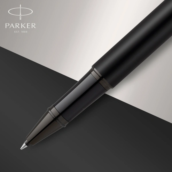 Ручка роллер Parker IM Achromatic T317 (CW2127743) Matt Black F черн. черн. подар.кор.