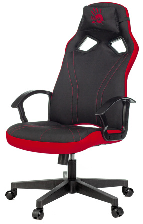 Кресло игровое A4Tech Bloody GC-150 черный с подголов. крестов. пластик