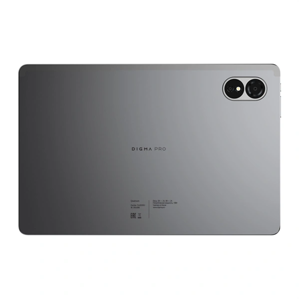 Планшет Digma Pro Quantum T606 (1.6) 8C RAM6Gb ROM128Gb 11" In-Cell 1280x800 4G 2Sim Android 14 серый 13Mpix 5Mpix BT WiFi microSD 2Tb 7000mAh