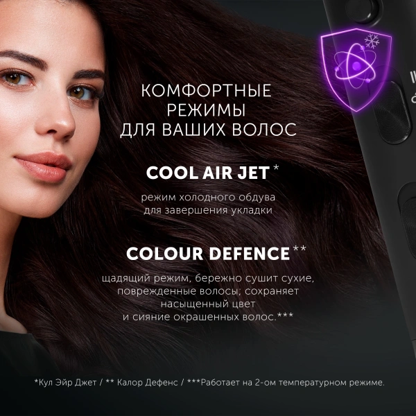 Фен Polaris PHD 2044Ti 1900Вт черный