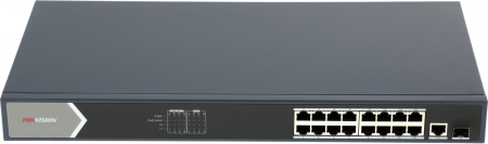 Коммутатор Hikvision DS-3E0518P-E 17G 1SFP 16PoE+ 230W неуправляемый