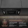 Вытяжка встраиваемая Weissgauff Aura 1350 черный управление: сенсорное (1 мотор)