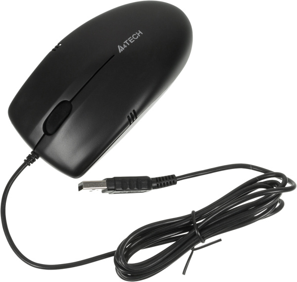 Мышь A4Tech OP-530NU черный оптическая (1200dpi) USB (3but)
