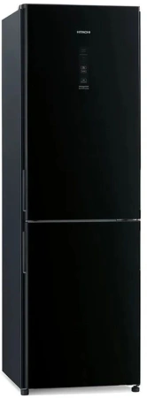 Холодильник Hitachi R-BG410PUC6X GBK 2-хкамерн. черный стекло (BG410PUC6X GBK)