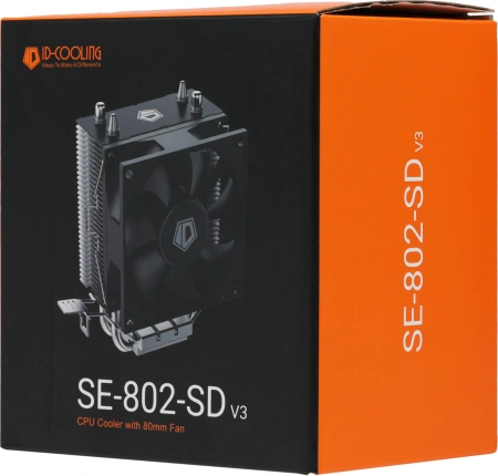 Устройство охлаждения(кулер) ID-Cooling SE-802-SD V3 Soc-AM5/AM4/1151/1200/1700 3-pin 23dB Al+Cu 95W