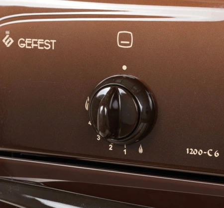 Плита Газовая Gefest ПГ 1200-С6 К19 коричневый реш.сталь