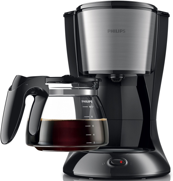 Кофеварка капельная Philips HD7462/20 1000Вт черный/серебристый