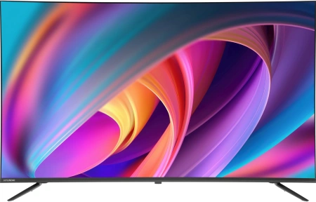 Телевизор LED Hyundai 50" H-LED50BU7100 WebOS Frameless Metal серый/серый 4K Ultra HD 60Hz MEMC DVB-T DVB-T2 DVB-C DVB-S DVB-S2 USB WiFi Smart TV