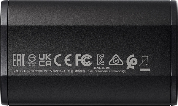 Накопитель SSD A-Data USB-C 2TB SD810-2000G-CBK SD810 1.8" черный