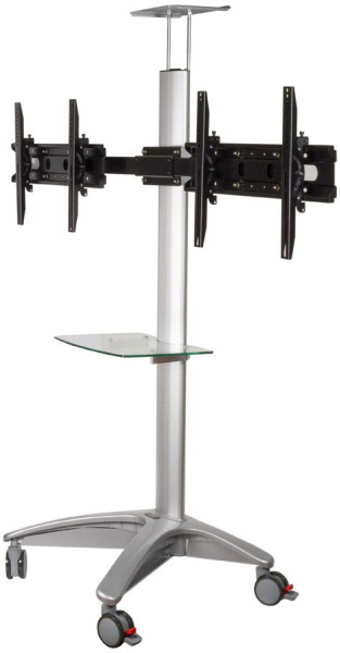 Подставка для телевизора Arm Media PT-STAND-15 серебристый 26"-55" макс.120кг напольный наклон