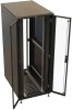 Шкаф коммутационный Hyperline (TTBR-4288-DD-RAL9004) напольный 42U 800x800мм пер.дв.перфор. задн.дв.перфор. 2 бок.пан. 1000кг черный 710мм 123.38кг 2055мм IP20 сталь