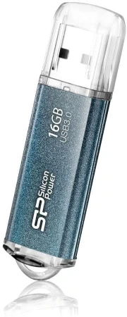 Флеш Диск Silicon Power 16Gb Marvel M01 SP016GBUF3M01V1B USB3.0 синий