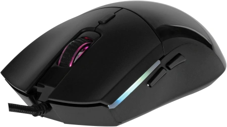 Мышь Оклик 714GM черный оптическая (3200dpi) USB (7but)