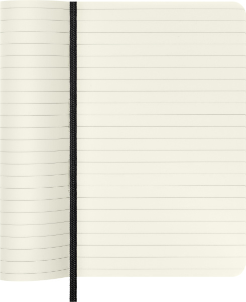 Блокнот Moleskine CLASSIC SOFT QP611 Pocket 90x140мм 192стр. линейка мягкая обложка черный