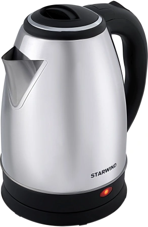 Чайник Starwind SKS1771 1.8л. 1700Вт серебристый/черный (металл/пластик)