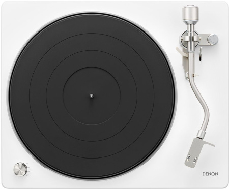 Проигрыватель винила Denon DP-400F частично автоматический белый