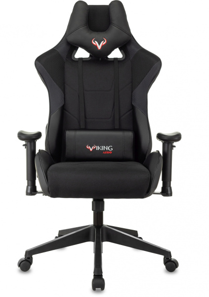 Кресло игровое Zombie VIKING 4 AERO Edition черный текстиль/эко.кожа с подголов. крестов. пластик