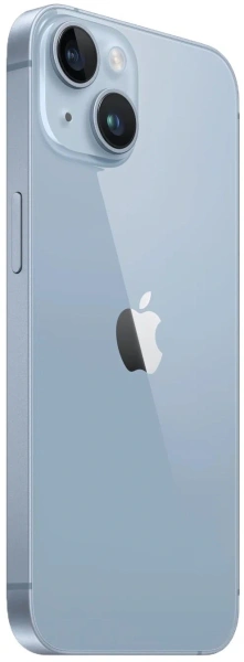 Смартфон Apple A2882 iPhone 14 128Gb 6Gb голубой моноблок 3G 4G 1Sim 6.1" 1170x2532 iOS 16 12Mpix 802.11 a/b/g/n/ac/ax NFC GPS GSM900/1800 GSM1900 TouchSc Protect