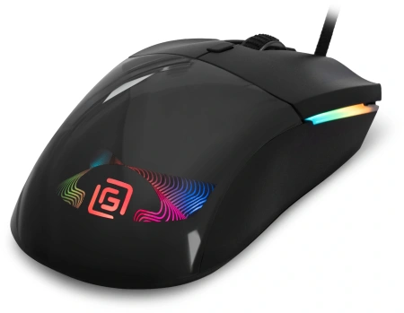 Мышь Оклик 714GM черный оптическая (3200dpi) USB (7but)