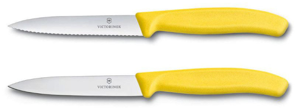 Набор ножей кухон. Victorinox Swiss Classic (6.7796.L8B) компл.:2шт желтый блистер