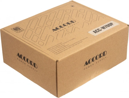 Блок питания Accord ATX 700W ACC-W700P 80 PLUS WHITE (20+4pin) 120mm fan 6xSATA RTL