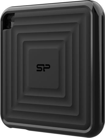Накопитель SSD Silicon Power USB-C 512Gb SP512GBPSDPC60CK PC60 1.8" черный