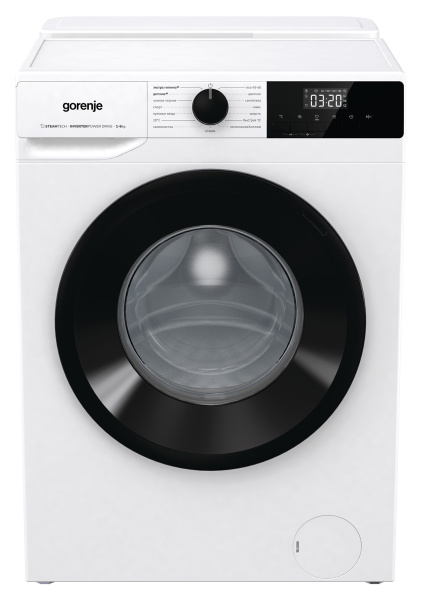 Стиральная машина Gorenje W1NHPI62SCSIRV класс: A загр.фронтальная макс.:6кг белый инвертер