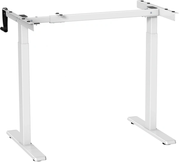 Подстолье Cactus CS-MDF-WT белый черный каркас белый 133x118x60см