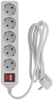 Сетевой фильтр PC Pet AP01006-1.8-G 1.8м (5 розеток) серый (пакет ПЭ)