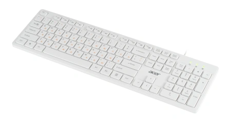 Клавиатура Acer OKW123 белый USB (ZL.KBDEE.00D)