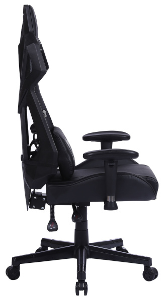 Кресло игровое Cactus CS-CHR-090BL черный эко.кожа/сетка крестов. нейлон