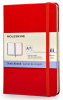 Блокнот для рисования Moleskine ART SKETCHBOOK ARTQP063R Large 130х210мм 104стр. твердая обложка красный