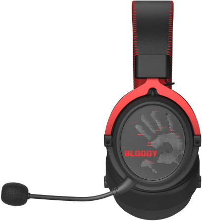 Наушники с микрофоном A4Tech Bloody MR590 Sports красный/черный 1.5м мониторные BT/Radio/3.5mm (MR59