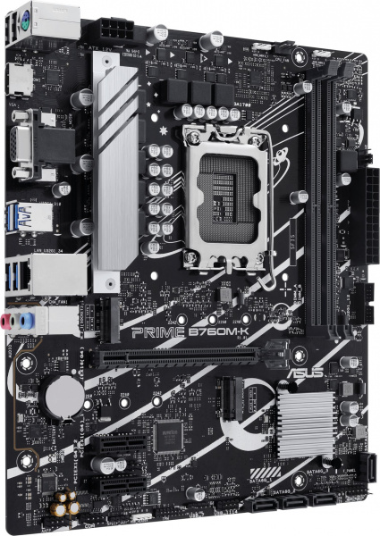 Материнская плата Asus PRIME B760M-K Soc-1700 Intel B760 2xDDR5 mATX AC`97 8ch(7.1) GbLAN RAID+VGA+H
