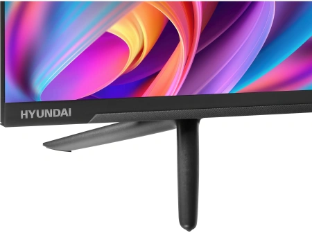 Телевизор LED Hyundai 65" H-LED65BU7100 WebOS Frameless Metal серый/серый 4K Ultra HD 60Hz MEMC DVB-T DVB-T2 DVB-C DVB-S DVB-S2 USB WiFi Smart TV