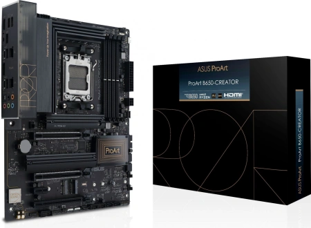 Материнская плата Asus PROART B650-CREATOR SocketAM5 AMD B650 4xDDR5 ATX AC`97 8ch(7.1) 1 x 2.5Gigab