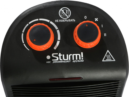 Тепловентилятор Sturm! FH2001 2000Вт черный/оранжевый