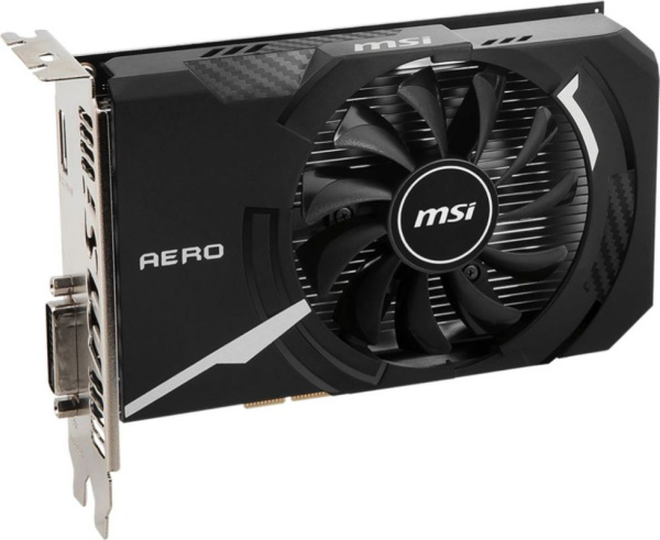 Видеокарта MSI PCI-E GT 1030 AERO ITX 2GD4 OC NVIDIA GeForce GT 1030 2048Mb 64 DDR4 1189/2100 HDMIx1 HDCP Ret
