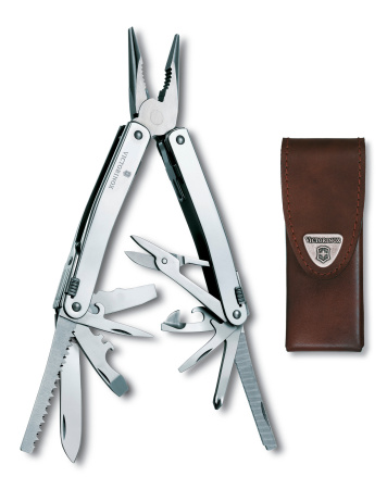 Мультитул Victorinox SwissTool Spirit X (3.0224.LB1) 105мм 26функц. серебристый блистер