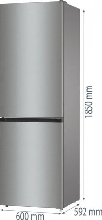 Холодильник Gorenje NRKE62XL 2-хкамерн. серебристый металлик
